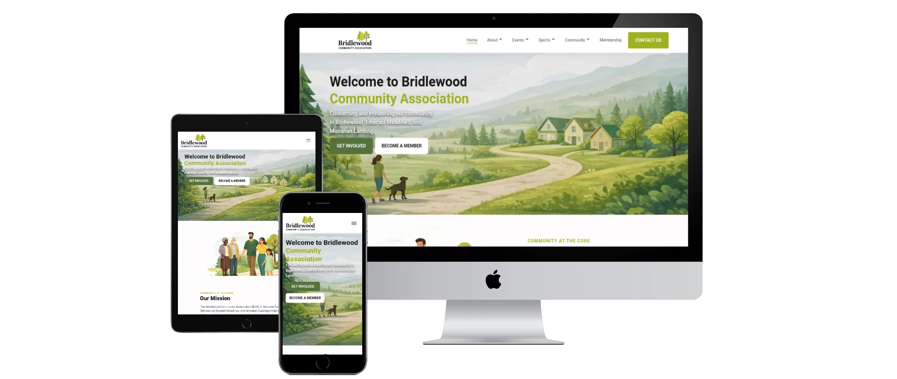 devices displaying websites