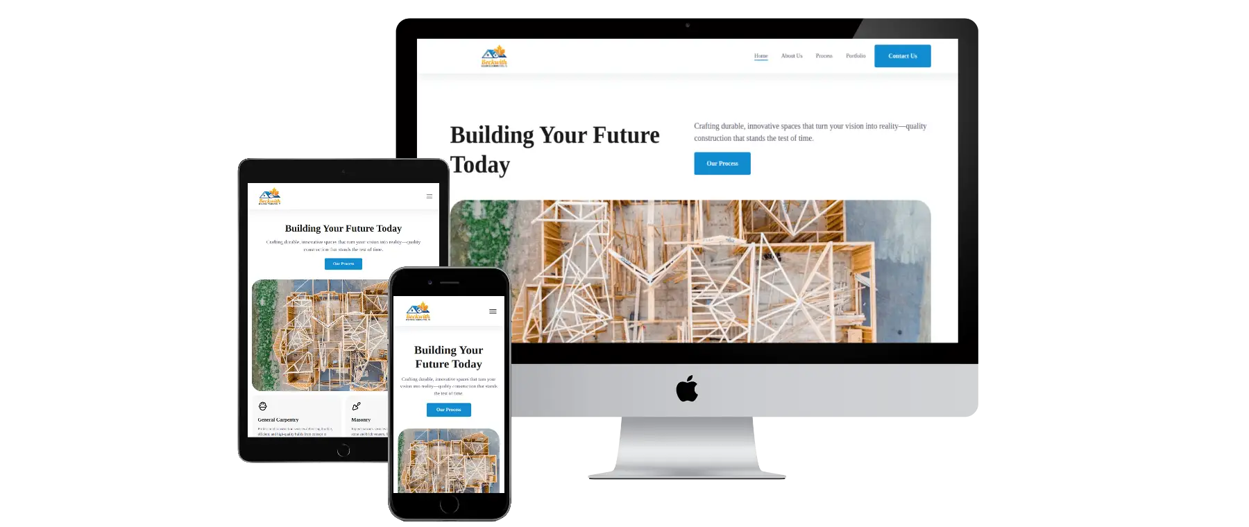 devices displaying websites